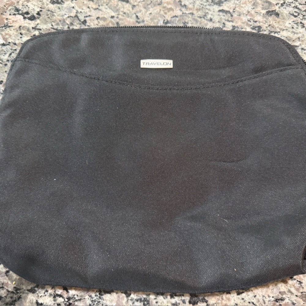 Travelon Black Travel Organizer Pouch Clutch